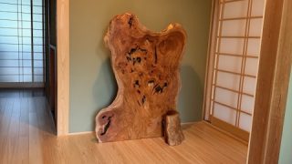 納品のご報告 けやき衝立 | 一枚板テーブル 家具工房鳳山堂