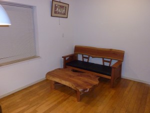 一枚板ソファ椅子 (13) 