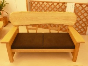一枚板ソファ椅子 (23) 