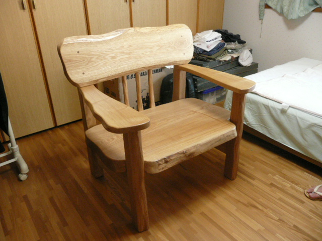 一枚板ソファ椅子 (27)